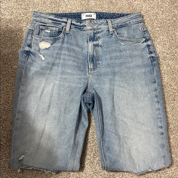 PAIGE Noelle High Rise Light Blue Jeans - Picture 3 of 7